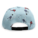 Ice Hockey Players Pattern Print Snapback Cap