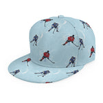 Ice Hockey Players Pattern Print Snapback Cap