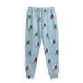Ice Hockey Players Pattern Print Sweatpants