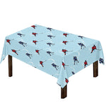 Ice Hockey Players Pattern Print Tablecloth