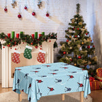 Ice Hockey Players Pattern Print Tablecloth