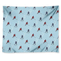Ice Hockey Players Pattern Print Tapestry
