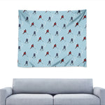Ice Hockey Players Pattern Print Tapestry