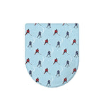 Ice Hockey Players Pattern Print Toilet Lid Cover