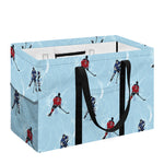 Ice Hockey Players Pattern Print Utility Tote Bag