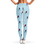 Ice Hockey Players Pattern Print Women's Leggings