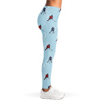 Ice Hockey Players Pattern Print Women's Leggings