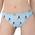 Ice Hockey Players Pattern Print Women's Panties