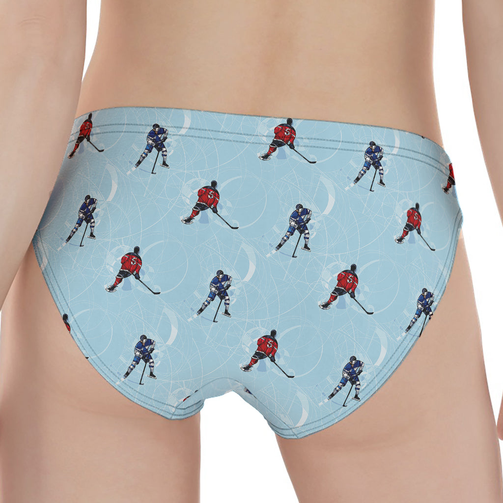 Ice Hockey Players Pattern Print Women's Panties