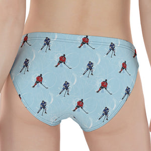 Ice Hockey Players Pattern Print Women's Panties