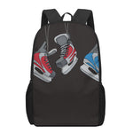 Ice Hockey Skates Print 17 Inch Backpack