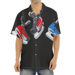 Ice Hockey Skates Print Aloha Shirt