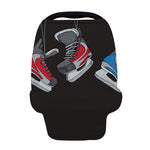 Ice Hockey Skates Print Baby Seat Cover