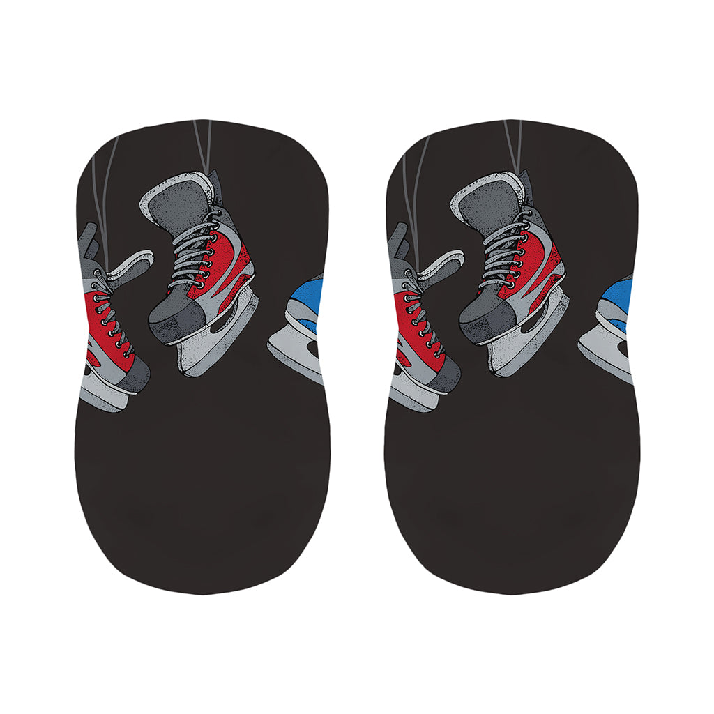 Ice Hockey Skates Print Bar Stool Covers