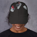 Ice Hockey Skates Print Baseball Cap