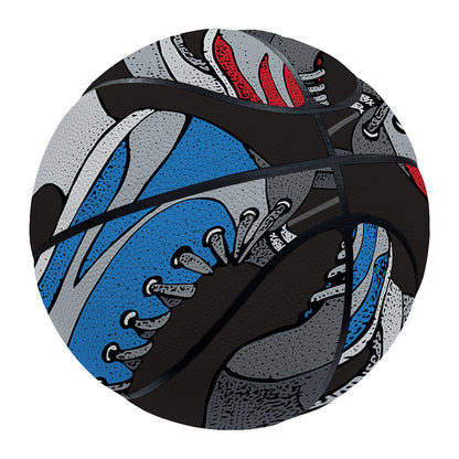 Ice Hockey Skates Print Basketball