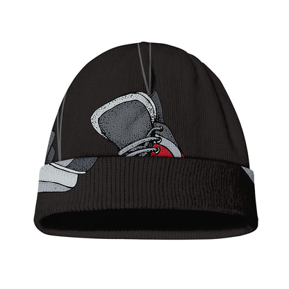 Ice Hockey Skates Print Beanie