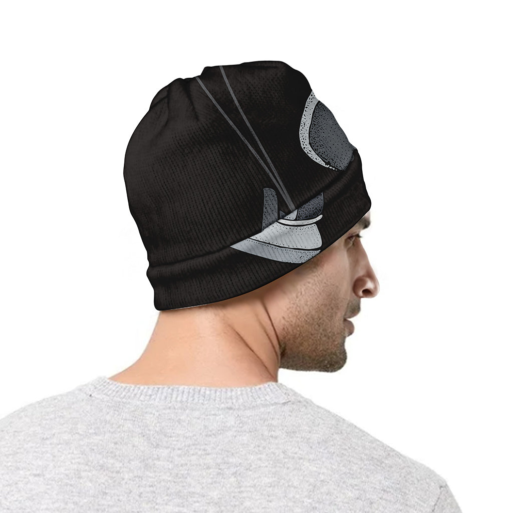Ice Hockey Skates Print Beanie