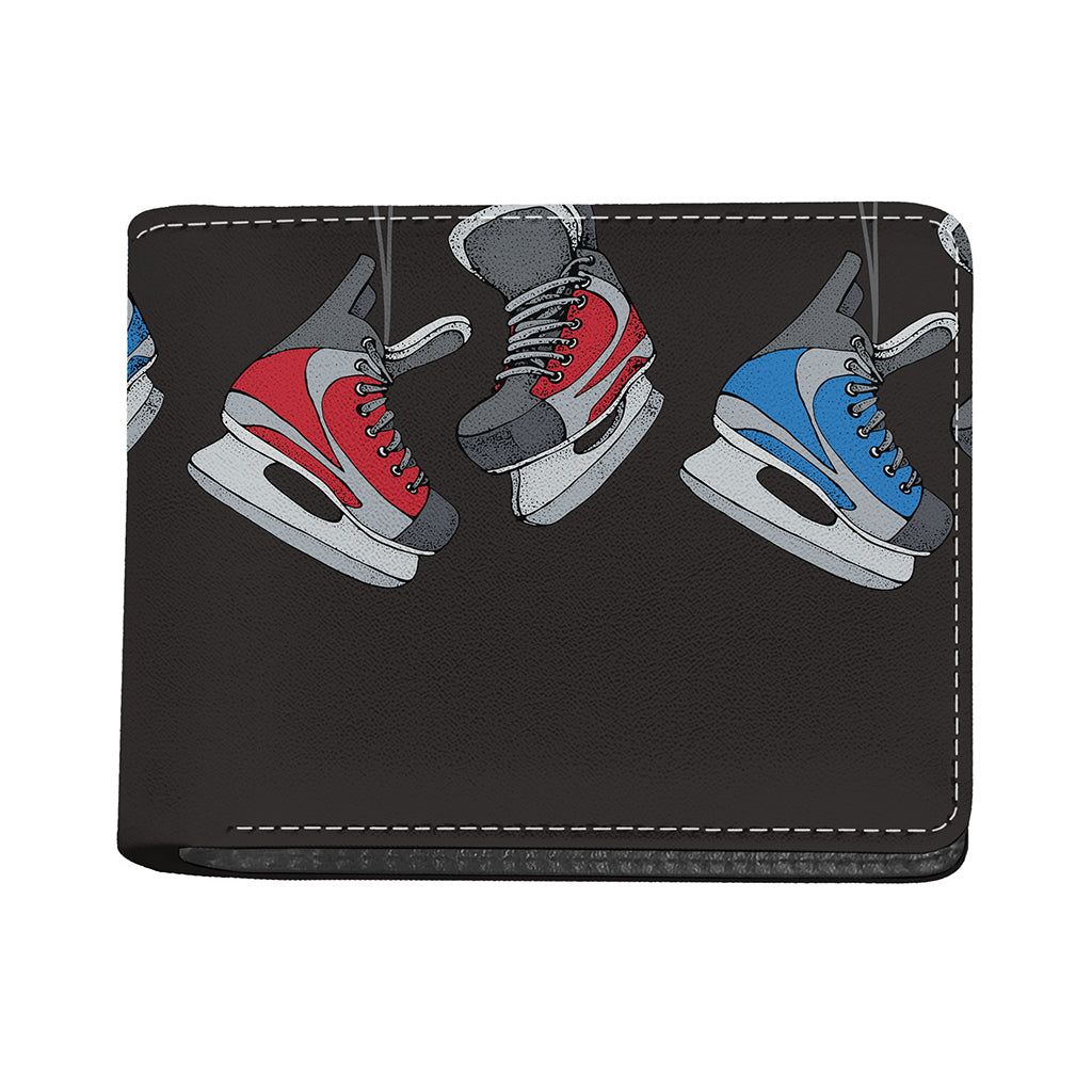 Ice Hockey Skates Print Bifold Wallet