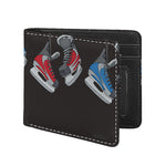 Ice Hockey Skates Print Bifold Wallet
