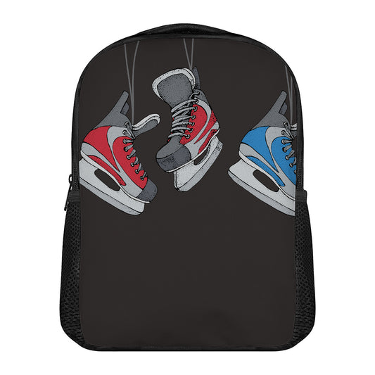 Ice Hockey Skates Print Casual Backpack