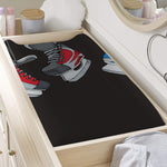 Ice Hockey Skates Print Changing Pad Cover