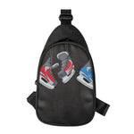 Ice Hockey Skates Print Chest Bag