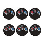 Ice Hockey Skates Print Coaster Set