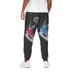 Ice Hockey Skates Print Cotton Pants