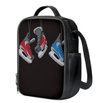 Ice Hockey Skates Print Crossbody Lunch Bag