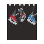 Ice Hockey Skates Print Curtain