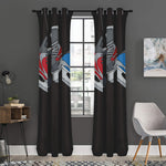 Ice Hockey Skates Print Curtain