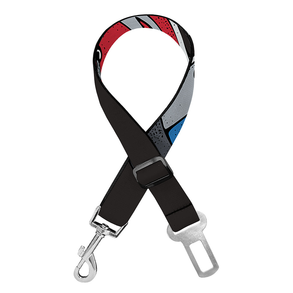 Ice Hockey Skates Print Dog Seat Belt