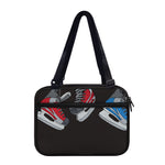 Ice Hockey Skates Print Double Strap Bible Bag
