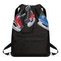 Ice Hockey Skates Print Drawstring Backpack