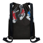 Ice Hockey Skates Print Drawstring Backpack