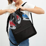 Ice Hockey Skates Print Drawstring Backpack