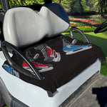 Ice Hockey Skates Print Golf Cart Seat Cover