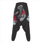 Ice Hockey Skates Print Hammer Pants