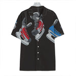Ice Hockey Skates Print Hawaiian Shirt