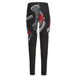 Ice Hockey Skates Print High-Waisted Pocket Leggings