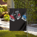 Ice Hockey Skates Print House Flag
