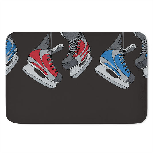 Ice Hockey Skates Print Indoor Door Mat