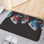 Ice Hockey Skates Print Indoor Door Mat