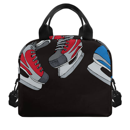 Ice Hockey Skates Print Insulated Lunch Bag