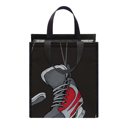Ice Hockey Skates Print Insulated Lunch Tote