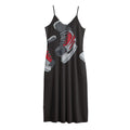 Ice Hockey Skates Print Jersey Midi Cami Dress