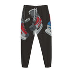 Ice Hockey Skates Print Jogger Pants