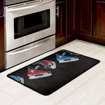 Ice Hockey Skates Print Kitchen Mat