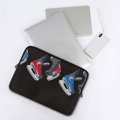 Ice Hockey Skates Print Laptop Sleeve